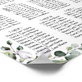 ユーカリ 12 テーブル 席次表 ポスター 看板 (角)