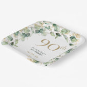 ユーカリ 90歳の誕生日 ペーパープレート (傾斜あり)