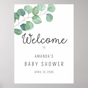 ユーカリ – BABY Shower Welcome ポスター