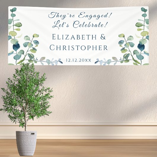 ユーカリ They're Engaged パーティー 横断幕