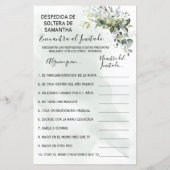 ユーカリFind the guest showerバイリンガルゲーム (裏面)