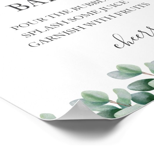 ユーカリLグリーン結婚リーのミモサ徴候 ポスター (角)