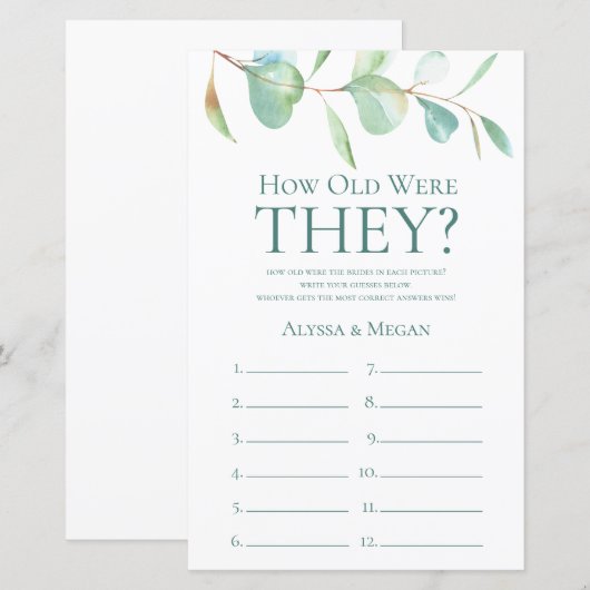 ユーカリLGBTQの年齢 (正面/裏面)