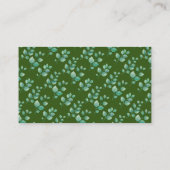 ユーカリMrs. ShowerGameカードのためのキスの数 プレイスカード (裏面)