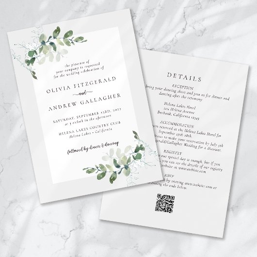 ユーカリQRコード結婚すべて 招待状