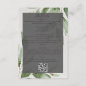 ユーカリQRコード結婚の詳細 エンクロージャーカード (正面)