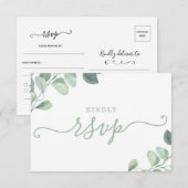 ユーカリRSVPはがき 出欠カード (正面/裏面)