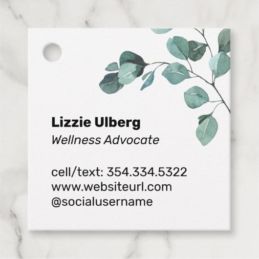 ユーカルピトゥス必須油サンプル フェイバータグ (正面)