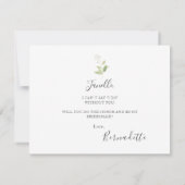 ユーカ素朴リは私のDIYブリデシード 招待状 (裏面)