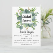 ユーカ素朴リリーフブライダルシャワーの招待 招待状 (スタンド正面)
