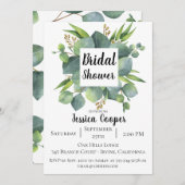 ユーカ素朴リリーフブライダルシャワーの招待 招待状 (正面/裏面)