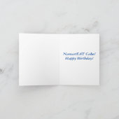 ユーガの誕生日カードに面白いジョークが書いてある カード (内部)