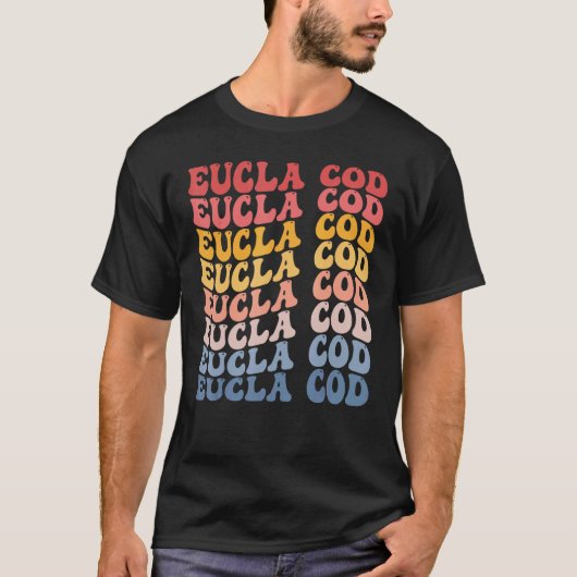 ユークラコッド グルービー レトロ 魚 Tシャツ (正面)