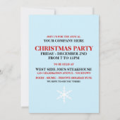 ユークリスマスオフィスパーティーの招待状 招待状 (裏面)