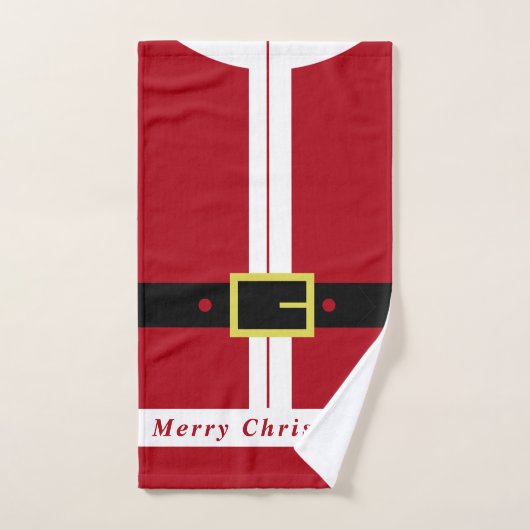 ユークリスマス バスタオル サンタデザイン バスタオルセット (ハンドタオル)
