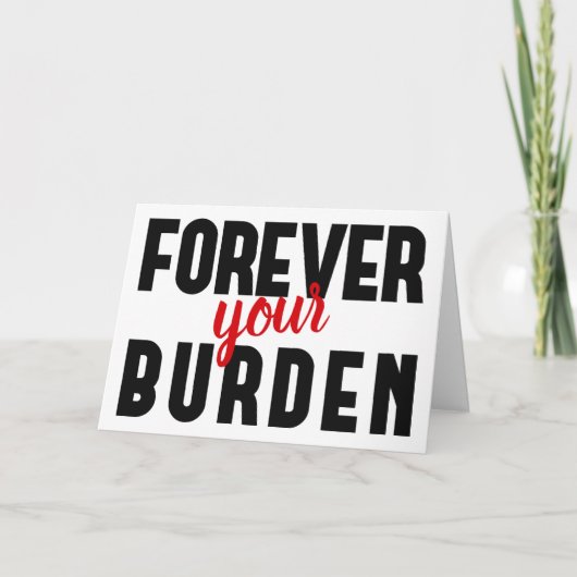 ユークリックで皮肉なバレンタインの挨拶 カード (正面)