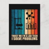 ユークリッドなラボ技師のユーモア ポストカード (正面)