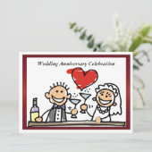 ユークリッドな結婚記念日招待状 招待状 (スタンド正面)