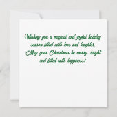 ユークリッド北欧トナカイのパターン カード (裏面)