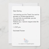 ユークリッド風の感謝カード、ラブハーツ＆レッドセクシーリップス サンキューカード (裏面)