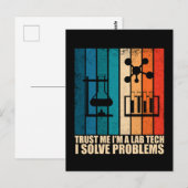 ユークリッド ラボ技師のユーモアが詰まったヴィンテージラボラトリー技術者 ポストカード (正面/裏面)