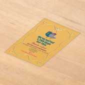 ユークリッド 結婚式 アクリル 招待状 (レイダウン)