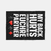 ユークルおもしろいアール女子男性へユークレアパートナーユーック フリースブランケット (正面(横))