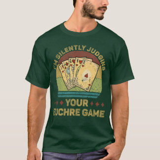 ユークルゲームを黙って見守る面白いユークルギフトTシャツ Tシャツ