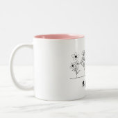 ユーグロウガールプランテおもしろいラバーズ名前をカスタムする ツートーンマグカップ (左)