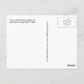 ユーコンとオーロラ ポストカード (裏面)