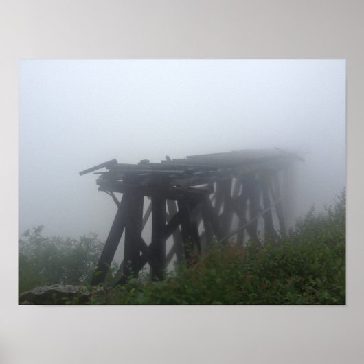 ユーコンの死んだ馬の峡谷に捨てられた橋 ポスター (正面)