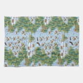 ユーコンリバーワイルドライフキッチンタオル キッチンタオル (横)