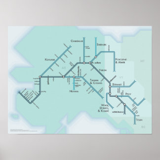 ユーコン川15インチx 20インチ ポスター