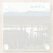 ユーコン池 ガラスコースター (裏面)