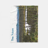 ユーコン池 フリースブランケット (正面)