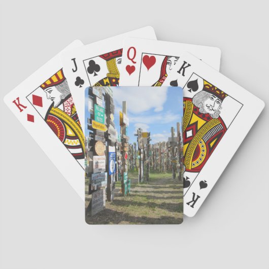 ユーコン準州の印の森林トランプ トランプ (裏面)