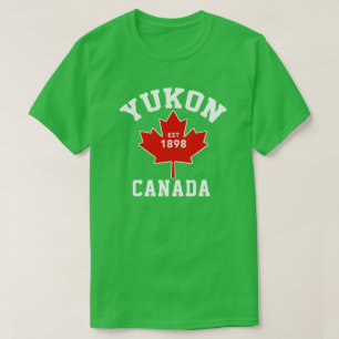 ユーコン準州カナダEst.1898の愛国心が強いTシャツ Tシャツ