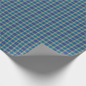 ユーコン準州領域のカナダのタータンチェック ラッピングペーパー (角)