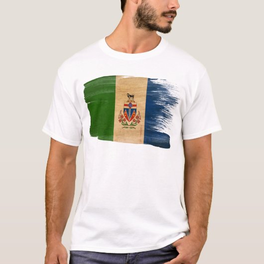 ユーコン準州領域の旗 Tシャツ (正面)
