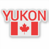 ユーコンCanadaカナダ国旗のダークカラー、ユーコン、ユーコン シール (正面)