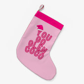 ユーゴグレンココ スモールクリスマスストッキング (正面 (吊り時))