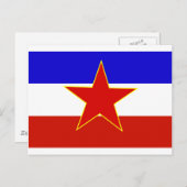 ユーゴスラビアの国旗 ポストカード (正面/裏面)