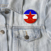 ユーゴスラビアの旗 缶バッジ (インサイチュ)