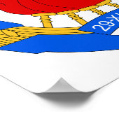 ユーゴスラビアの紋章（1945年～1992年） ポスター (角)