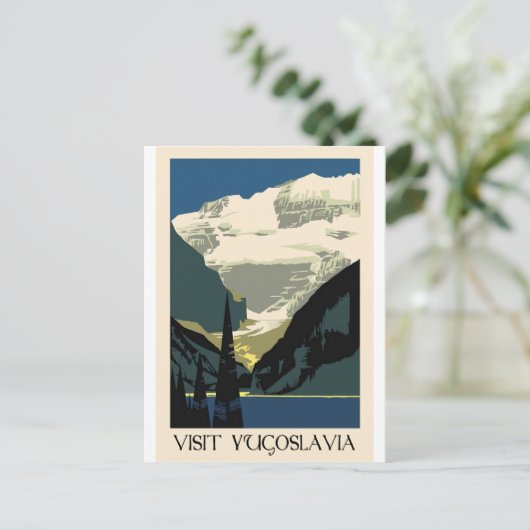 ユーゴスラビアを訪問 ポストカード (スタンド正面)