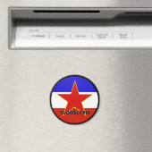 ユーゴスラビア品質国旗 マグネット (インサイチュ (食洗機))