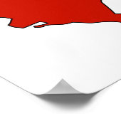 ユーゴスラビア国旗の地図のフルサイズ ポスター (角)