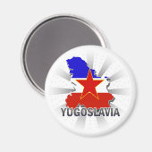 ユーゴスラビア国旗の地図2.0 マグネット (正面/裏面)