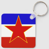 ユーゴスラビア国旗 キーホルダー (裏面)