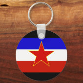 ユーゴスラビア国旗 キーホルダー (正面)